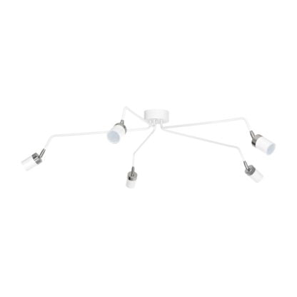 Lampa przysufitowa JOKER MILAGRO styl nowoczesny metal biały srebrny MLP909