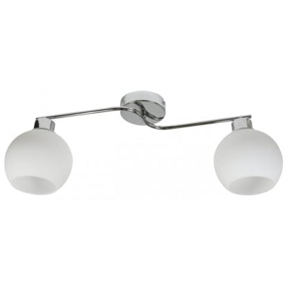 Lampa przysufitowa JOSH CANDELLUX 2X60W E27 chrom 32-72641