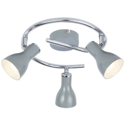 Lampa przysufitowa JULIE CANDELLUX 3X40W E14 SZARY 98-66633