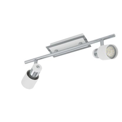 Lampa przysufitowa LED DAVIDA 2 Eglo styl nowoczesny stal nierdzewna chrom biały 92085