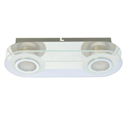 Lampa przysufitowa LED Flavio Italux styl nowoczesny stal szkło chrom MD14088-02 CH