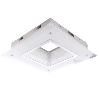 Lampa przysufitowa LED Gaia Italux styl nowoczesny metal szkło biały C29530F-2A