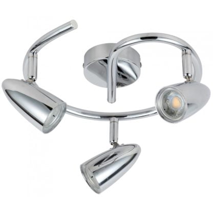 Lampa przysufitowa LIBERTY SPIRALA 3X4W LED chrom 93-49612