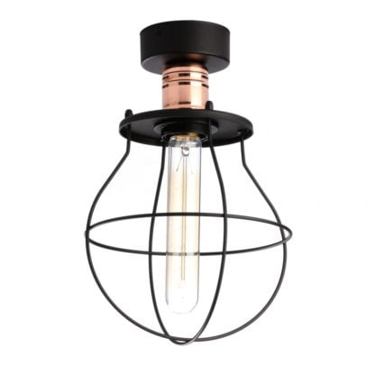 Lampa przysufitowa MANUFACTURE I Nowodvorski styl industrialny stal lakierowana czarny 9741