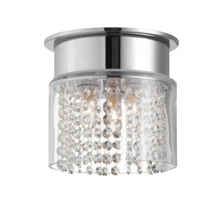 Lampa przysufitowa MARKSLOJD HJUVIK styl glamour kryształ metal 104881