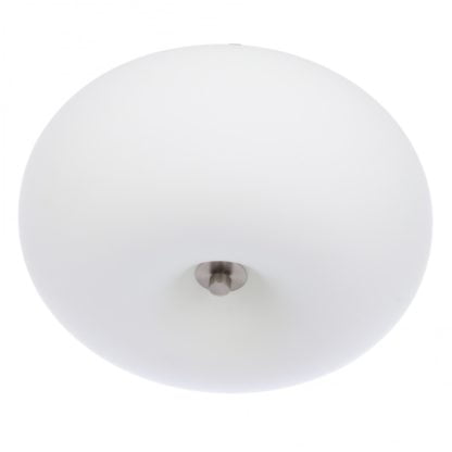 Lampa przysufitowa OPTICA 2 Eglo styl nowoczesny stal nierdzewna szkło mleczne