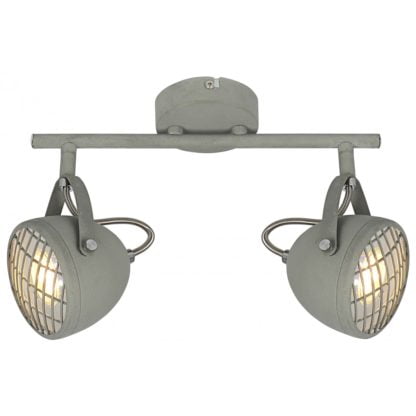 Lampa przysufitowa PENT CANDELLUX 2X50W GU10 betonowy szary 92-68057