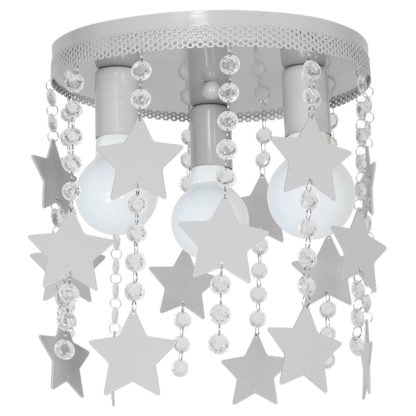 Lampa przysufitowa STAR GWIAZDA 3 MILAGRO metal szary MLP1130