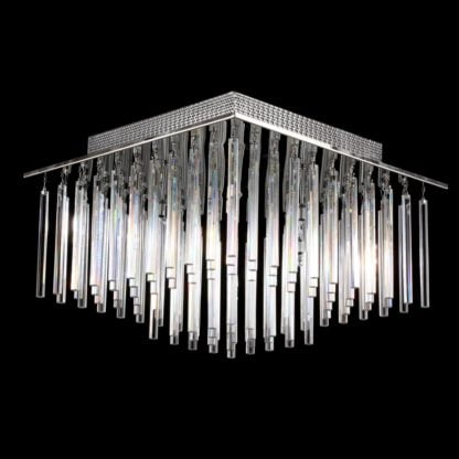 Lampa przysufitowa Spillo Italux styl glamour kryształ metal kryształ chrom MX51113-10A