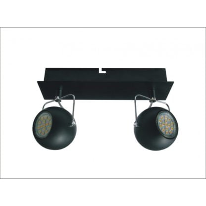 Lampa przysufitowa TONY CANDELLUX 2X3W LED GU10 czarny 92-25012