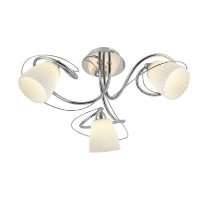 Lampa przysufitowa Tipene Italux styl nowoczesny stal szkło chrom MC15105-3CR