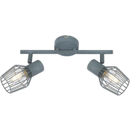 Lampa przysufitowa VIKING CANDELLUX 2X40W E14 SZARY 92-68026