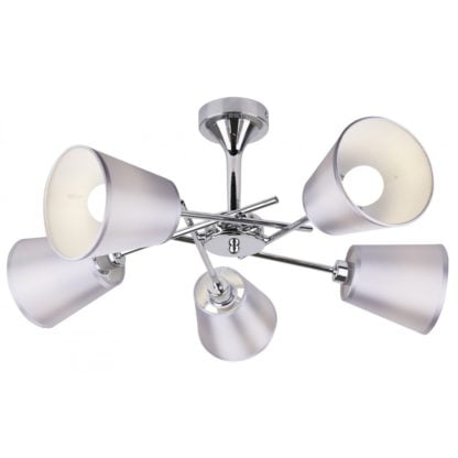 Lampa przysufitowa VOX CANDELLUX 5X40W E14 styl klasyczny stal nikiel 35-70630