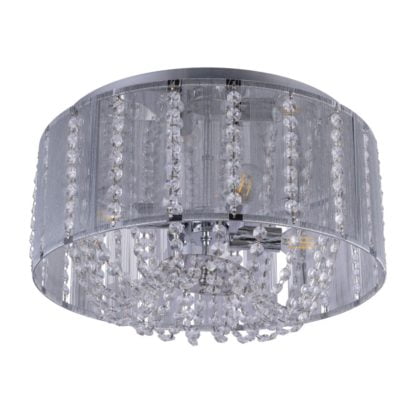 Lampa przysufitowa WALLA GLOBO styl glamour / kryształ metal kryształ k5 15091D