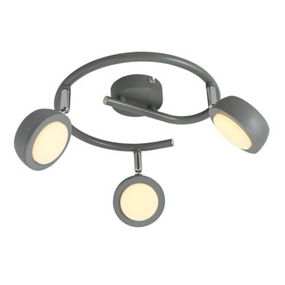 Lampa przysufitowa spirala MILD CANDELLUX 3X6W LED SZARY 3000K 98-66558