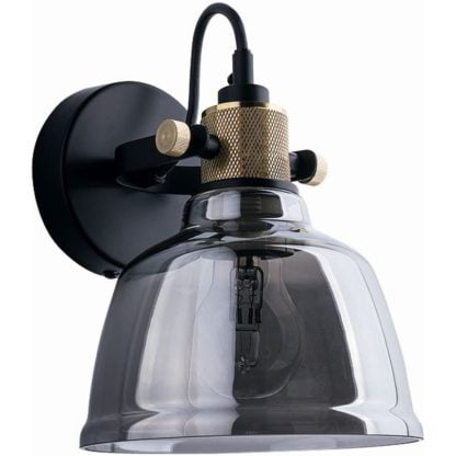 Lampa przyścienna AMALFI NOWODVORSKI styl designerski szary szkło stal lakierowana 9154