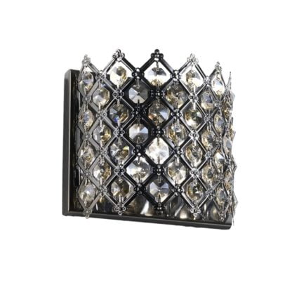 Lampa przyścienna AVILA Italux styl nowoczesny glamour kryształ metal kryształ