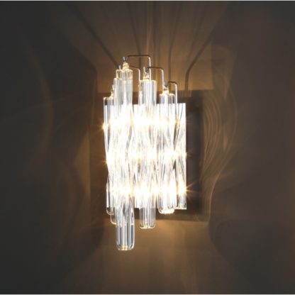 Lampa przyścienna BILBAO Maxlight styl glamour kryształ metal szkło