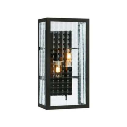 Lampa przyścienna FULHAM IP44 MARKSLOJD styl nowoczesny metal przeźroczysty czarny 107182