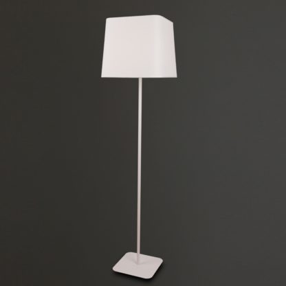 Lampa stojąca BOSTON Maxlight styl nowoczesny chrom biały F0039