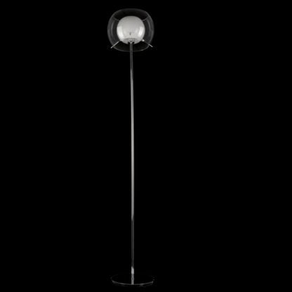 Lampa stojąca Koma Italux styl nowoczesny metal szkło chrom biały ML5807-1A OPA