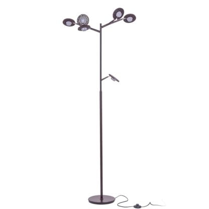 Lampa stojąca LED Kresyda Italux styl designerski nowoczesny metal tworzywo sztuczne brązowy AL16014-6A DARK COFFEE