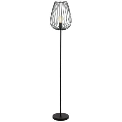 Lampa stojąca NEWTOWN 1 Eglo styl retro vintage stal nierdzewna czarny 49474