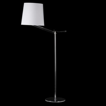 Lampa stojąca Otelio Italux styl skandynawski stal tkanina chrom MA05098FA-001-02