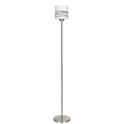 Lampa stojąca VISOLA CANDELLUX 1X60W E27 metal szkło nikiel 51-10356