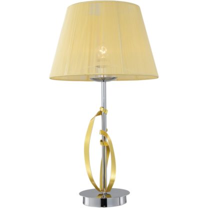 Lampa stołowa DIVA CANDELLUX 1X60W E27 metal chrom złoty 41-55071