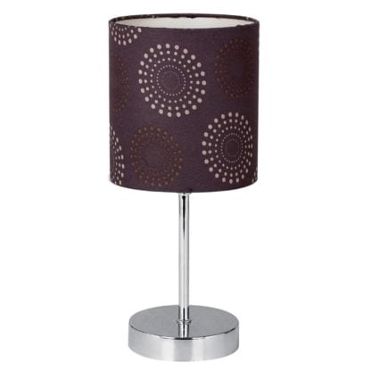 Lampa stołowa EMILY CANDELLUX 1X40W E14 metal pcv brązowy 41-26736