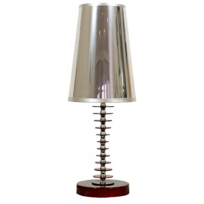 Lampa stołowa FUNDI CANDELLUX 1X60W E27 metal drewno pcv 41-14535