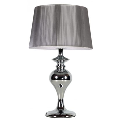 Lampa stołowa GILLENIA 40CM 1X60W E27 SREBRNA 41-11954