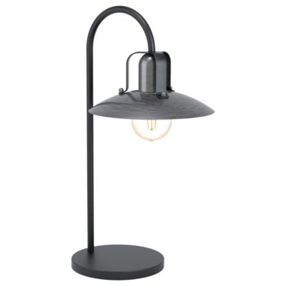 Lampa stołowa KENILWORTH EGLO styl industrialny stal nikiel czarny 43207