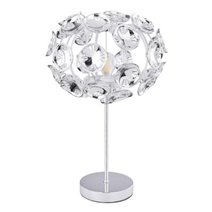 Lampa stołowa LUGGO GLOBO styl glamour / kryształ metal akryl 51500T