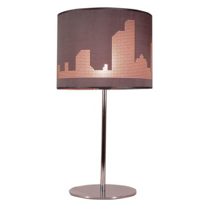 Lampa stołowa MANHATTAN CANDELLUX 1X60W E27 tworzywo sztuczne brązowy 41-55029