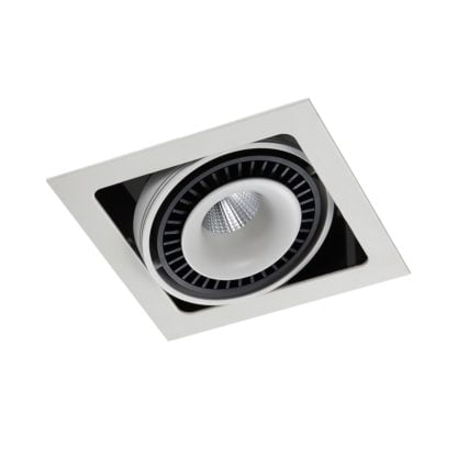 Lampa sufitowa Alesso ITALUX styl nowoczesny biały czarny aluminium GL7116-1/18W WH+BL