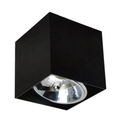 Lampa sufitowa BOX SL 1 ZUMALINE styl nowoczesny aluminium czarny 90432-G9