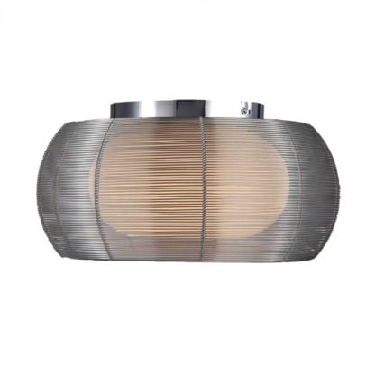 Lampa sufitowa TANGO ZUMALINE styl nowoczesny aluminum szkło opalowe srebrny MX1104-2L (SILVER)