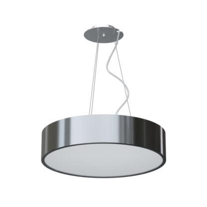 Lampa wisząca ABA styl klasyczny 400 3x23W E27 230V czarny połysk RAL 9006 CLEONI 1267ZB1AE3119