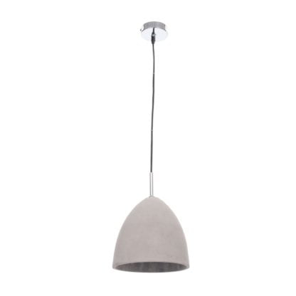 Lampa wisząca AFRA Vitalux styl industrialny ceramika chrom