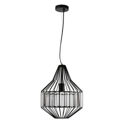 Lampa wisząca ALVARO CANDELLUX 1X40W E27 CZARNY