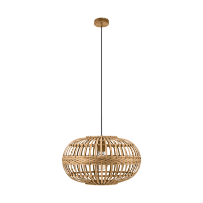 Lampa wisząca AMSFIELD EGLO styl ekologiczny skandynawski drewno drewniany 49771