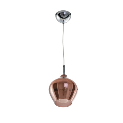 Lampa wisząca Amber styl designerski metal chrom szkło miedziany AZ3077