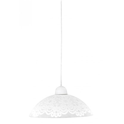 Lampa wisząca BILBAO 30 CANDELLUX 1X60W E27 szkło plastik biały 31-09302