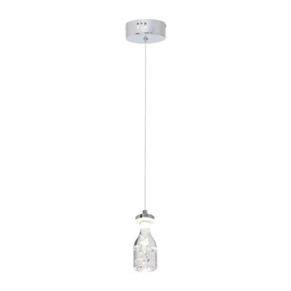 Lampa wisząca BOTTLE MILAGRO metal akryl chrom ML431