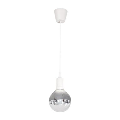 Lampa wisząca BUBBLE MILAGRO szkło metal biały ML461