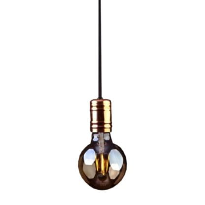 Lampa wisząca CABLE BLACK/COPPER I Nowodvorski styl industrialny metal czarny miedziany 9747