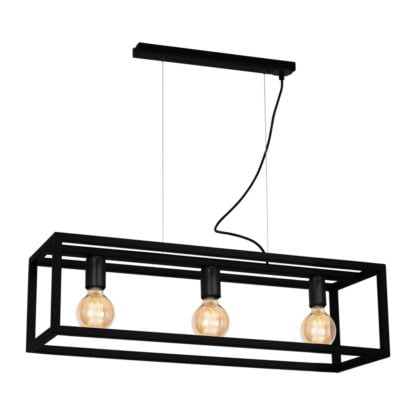 Lampa wisząca CAGE MILAGRO styl nowoczesny metal czarny MLP5558