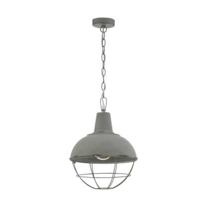 Lampa wisząca CANNINGTON 1 EGLO styl industrialny stal szary 33029